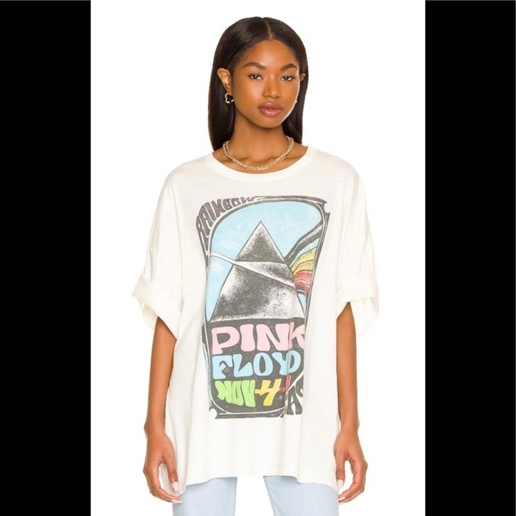 Daydreamer Pink Floyd Mothers Prism Tee One size Vintage White - Picture 1 of 9